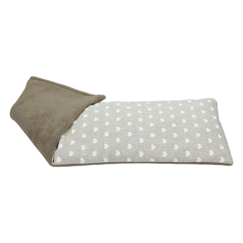 Microwavable Duo Wheatbag Lavender Scented White Hearts main