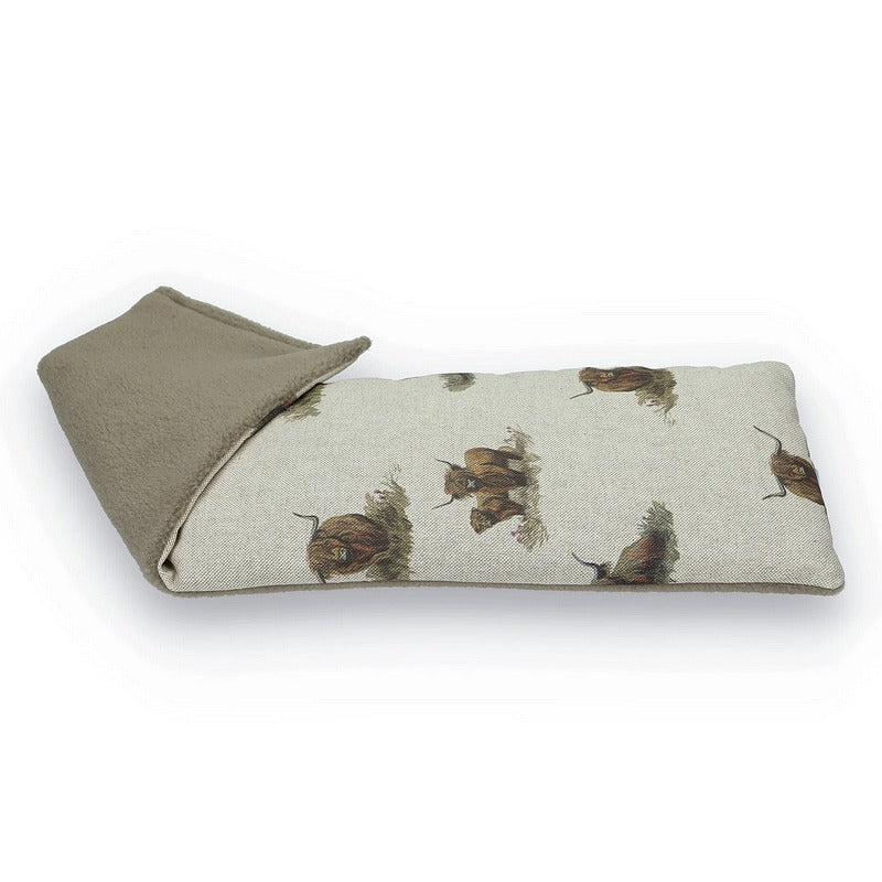Microwavable Unscented Duo Wheatbag Highland Cow