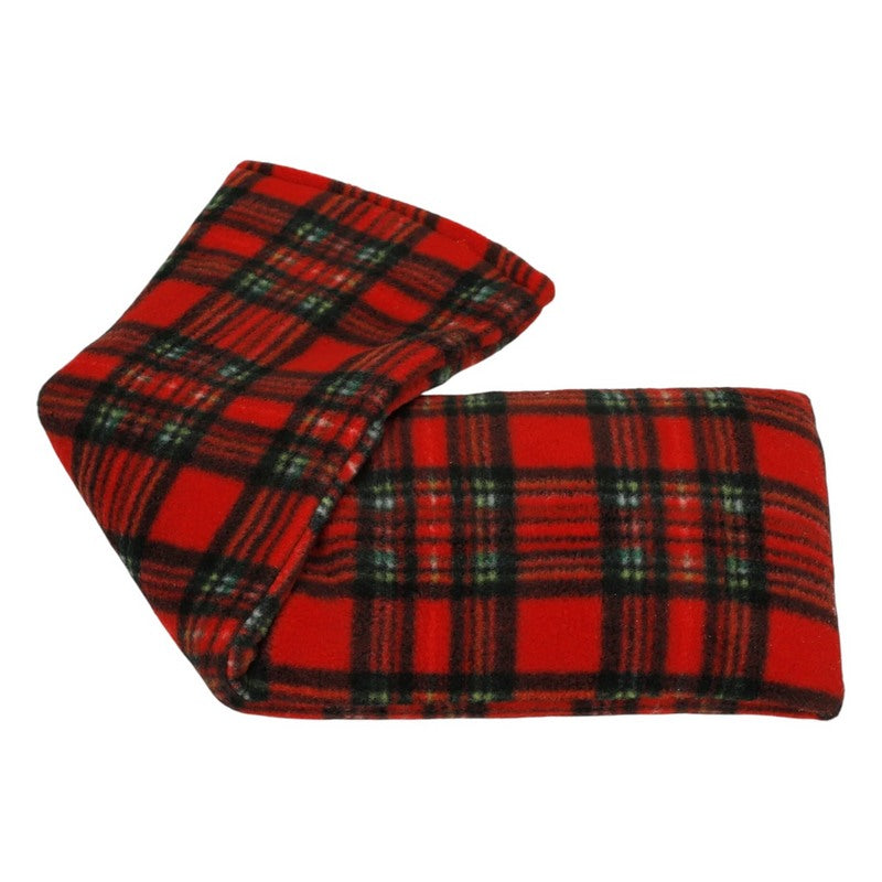 Microwavable Fleece Wheatbag Lavender Scented Red Tartan main