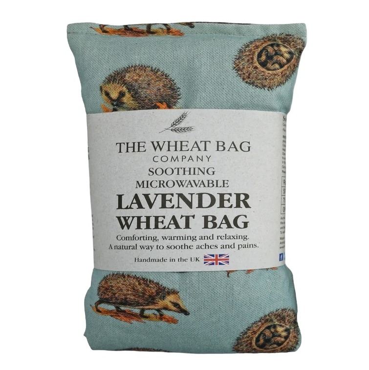 Microwavable Lavender Scented Wheatbag Woodland Hedgehog in packaging