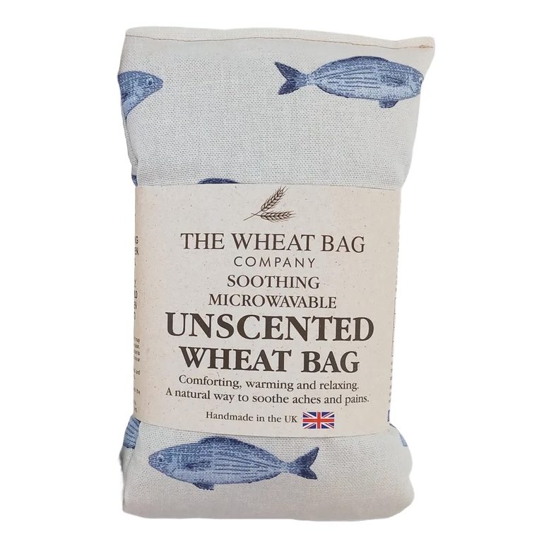 Microwavable Unscented Wheatbag Fish in packaging