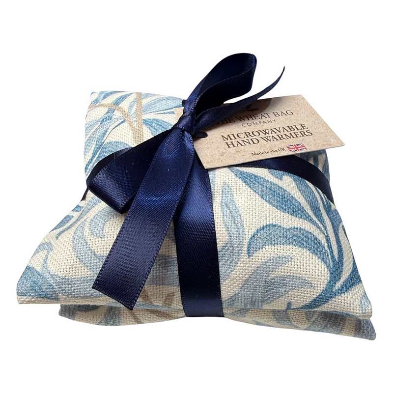 Microwavable Wheatbag Handwarmers Azure Willow side