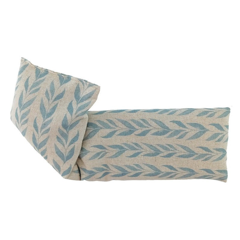 Microwavable Wheatbag Unscented Blue Leaf Linen main