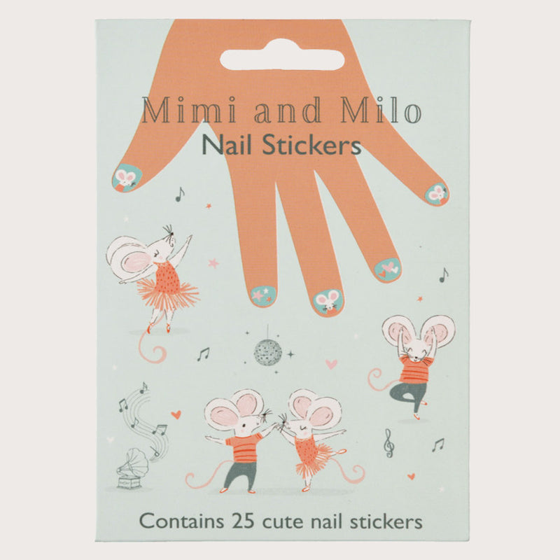 Mimi & Milo Children's Nail Stickers 29767 front