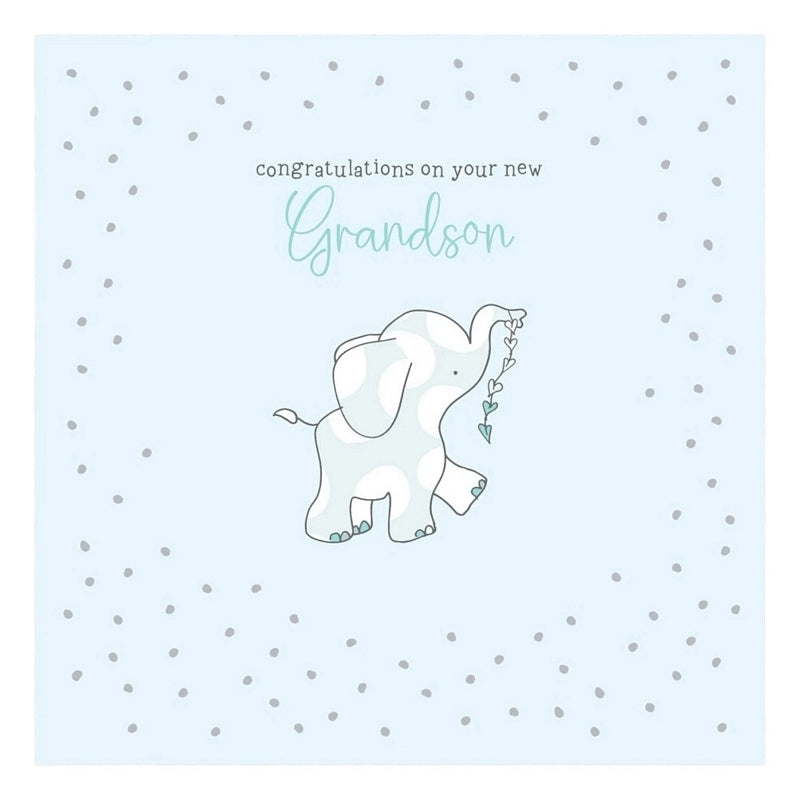 Molly Mae Congratulations on Your New Grandson Card GR06 front