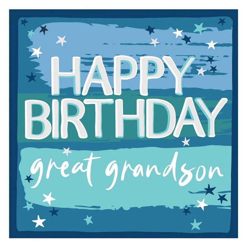 Molly Mae Happy Birthday Great Grandson Card HH79 front