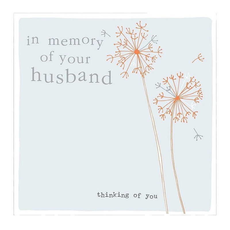 Molly Mae In Memory Of Your Husband Card CB145 front