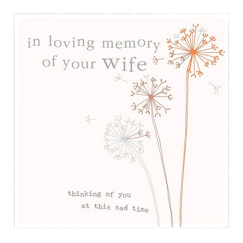Molly Mae In Memory Of Your Wife Card CB146 front