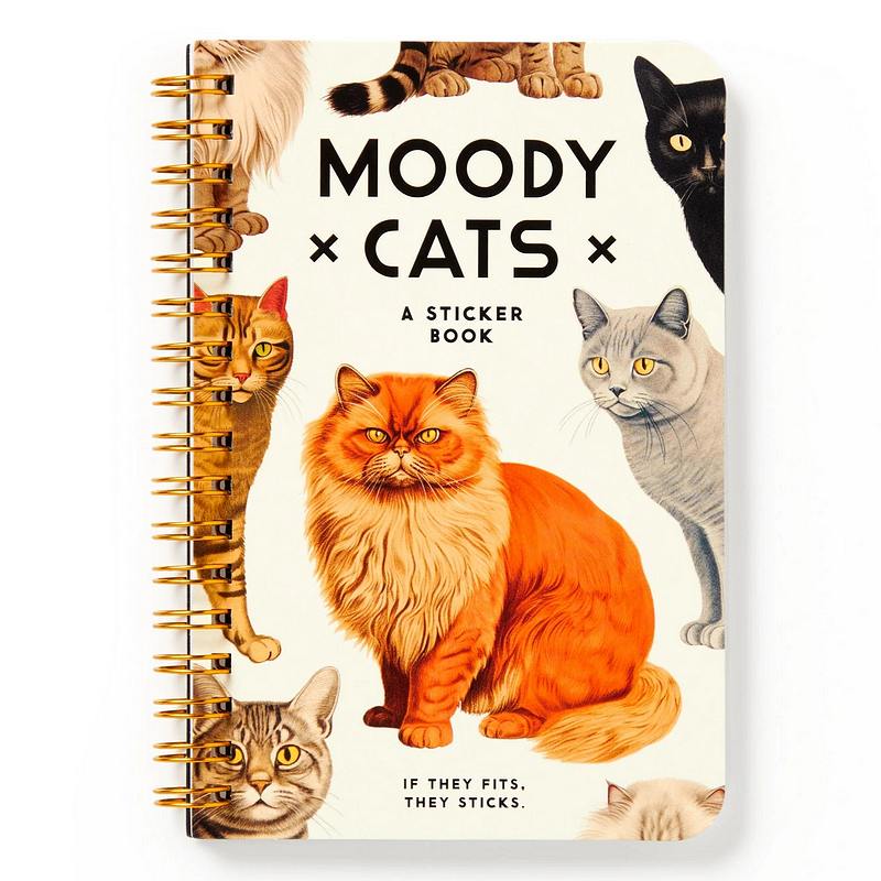 Moody Cats Sticker Book front