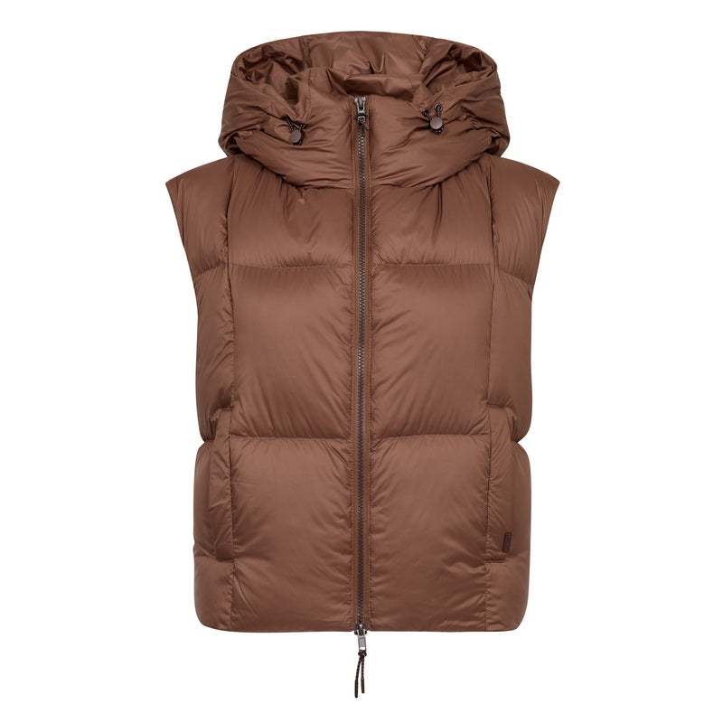 Mos Mosh Kiara Tally Down Gilet Downtown Brown 181370-199 front