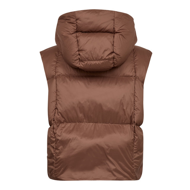 Mos Mosh Kiara Tally Down Gilet Downtown Brown 181370-199 rear