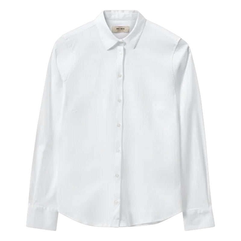 Mos Mosh Tina Jersey White Shirt front