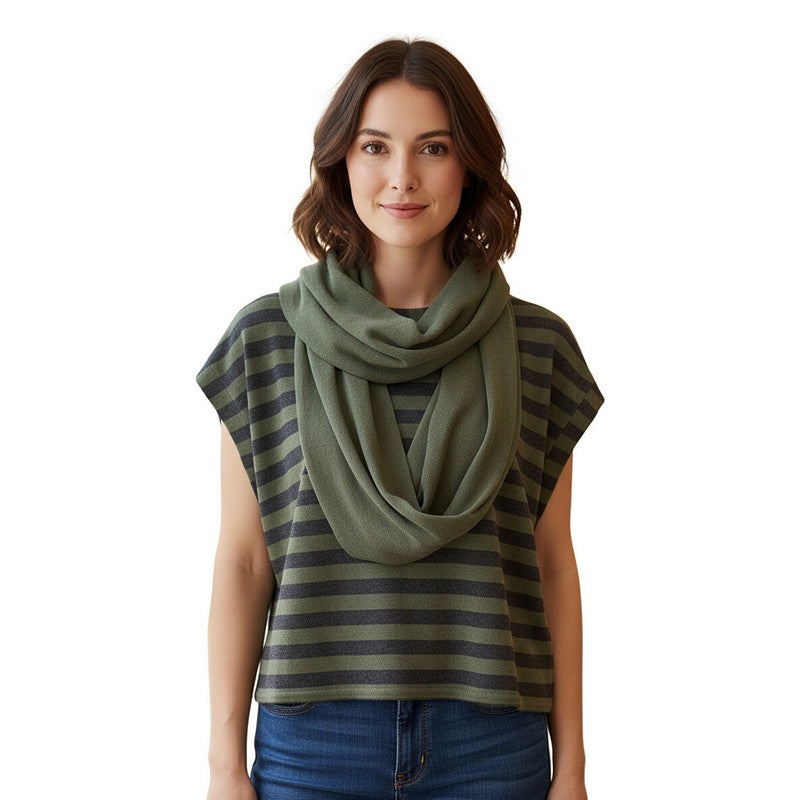 Neirami Clothing Snood Forest Green AC11SB model