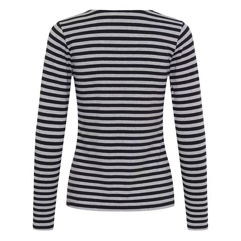 Nemajas Long-sleeve T-Shirt Dark Navy Stripe rear