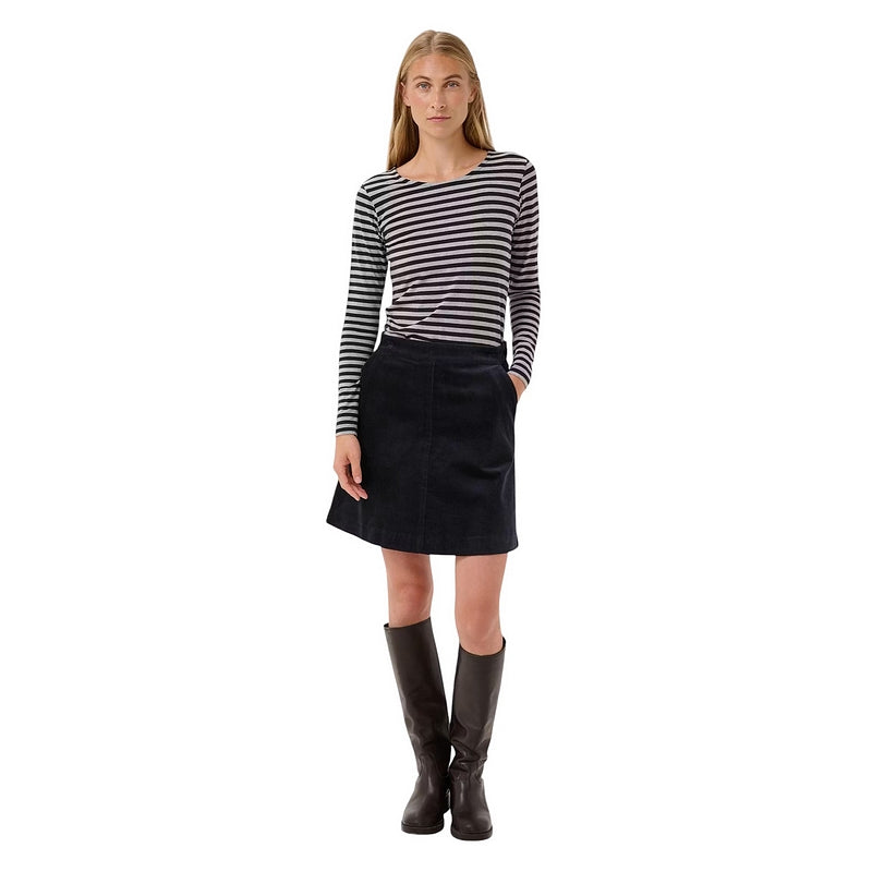 Nemajas Long-sleeve T-Shirt Dark Navy Stripe on model main