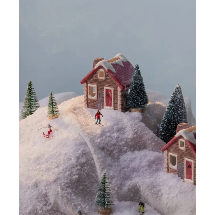 No 5 Alpine Chalet Style Incense & Tea Light Holder IN0026EU scene