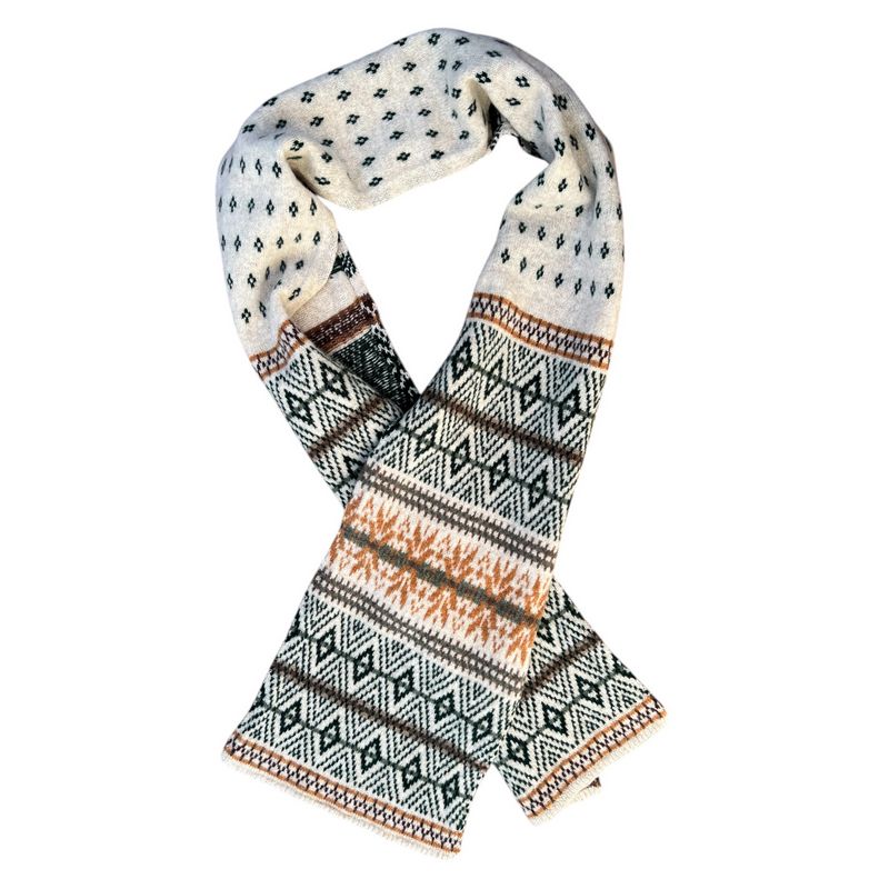 Old School Beauly Knitwear The North Coast Scarf looped