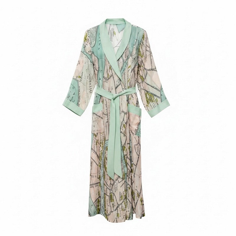 One Hundred Stars Dressing Gown Map Venice front