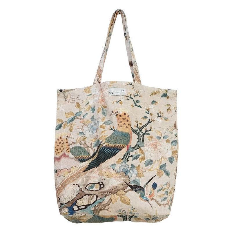 One Hundred Stars Hummingbird Canvas Bag Nude BAGHUMNUD front