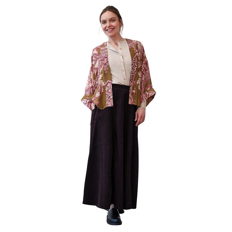One Hundred Stars Kimono Angels Olive on model main