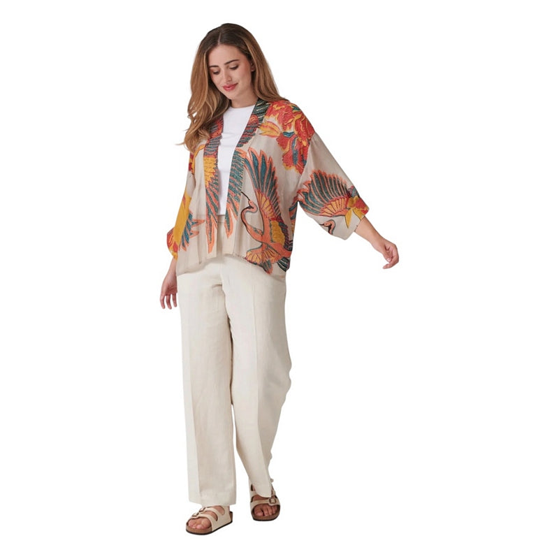 One Hundred Stars Kimono Crane Stone on model main