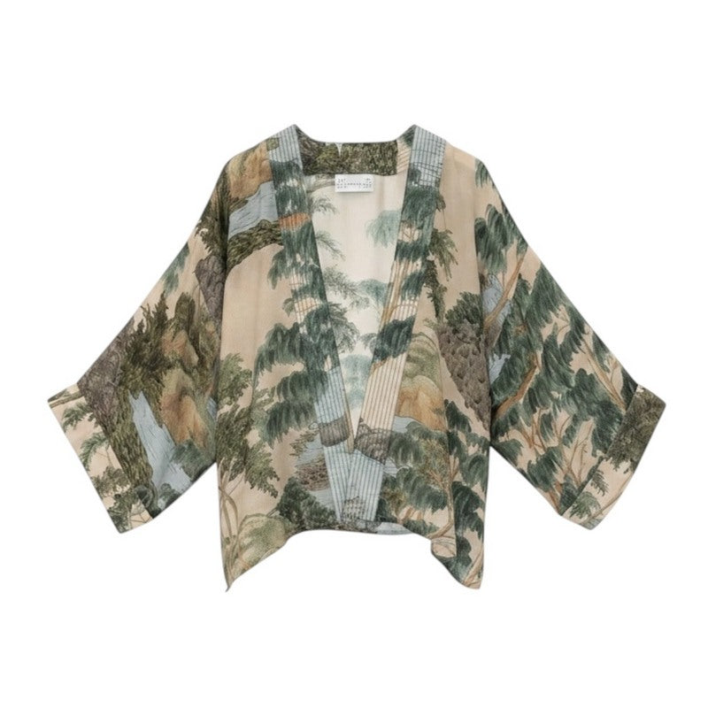 One Hundred Stars Kimono Rivers and Trees Natural front