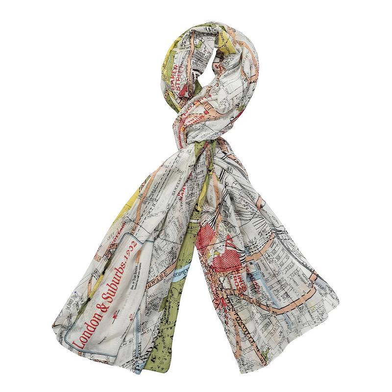 One Hundred Stars London & Suburbs Map Scarf SCAMAPLON main