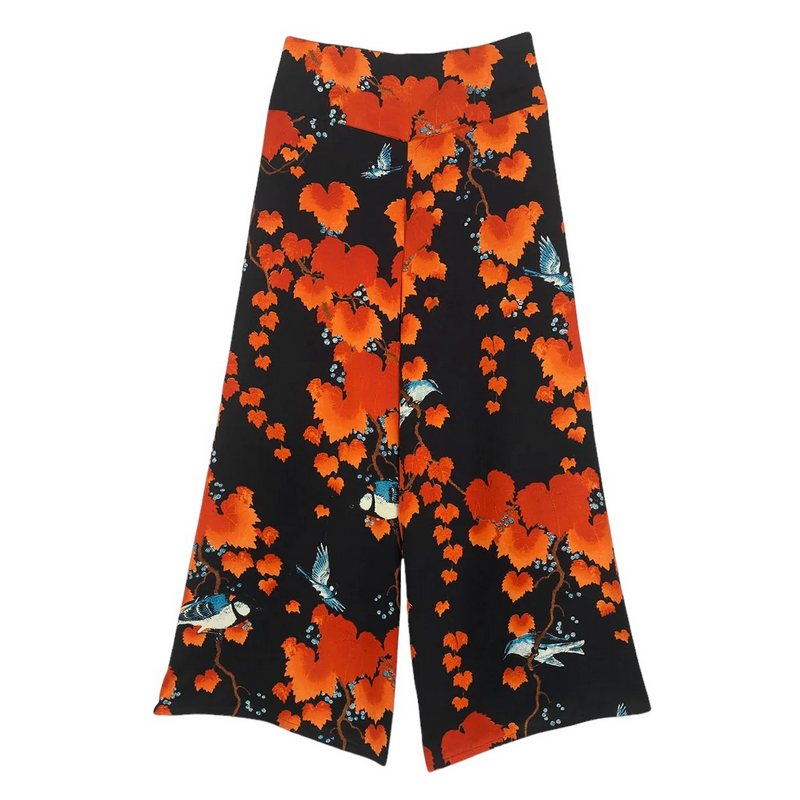 One Hundred Stars Palazzo Pants Acer Black PPAACRBLK front