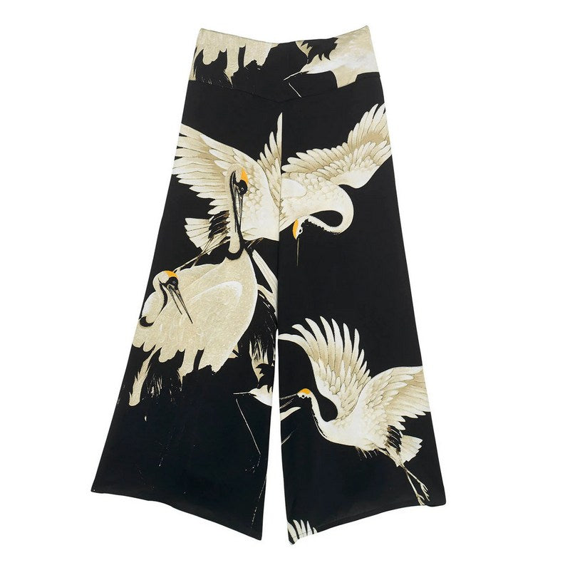 One Hundred Stars Palazzo Pants Stork Black PPASTOBLK front