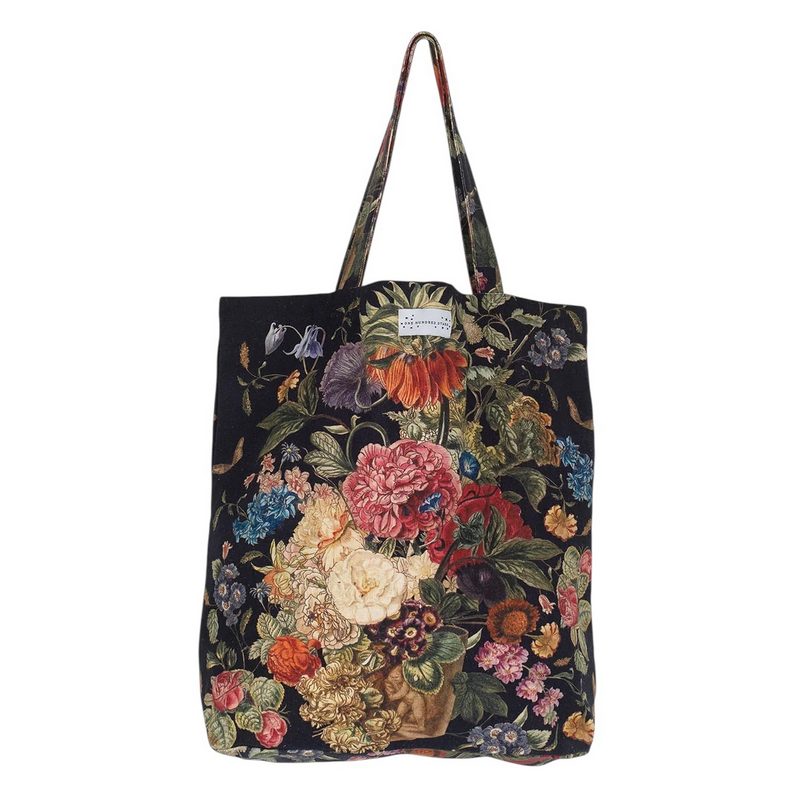 One Hundred Stars Primula Canvas Bag Black front