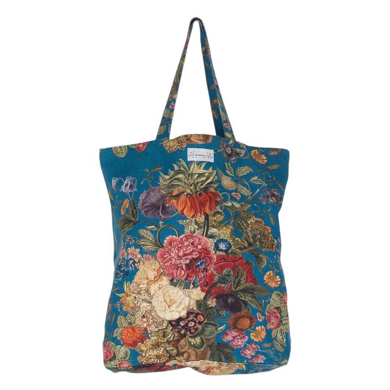 One Hundred Stars Primula Canvas Bag Teal front