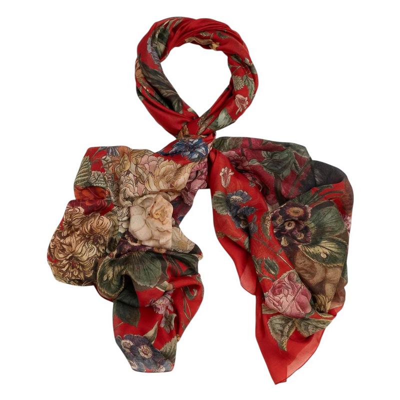 One Hundred Stars Primula Scarf Berry looped