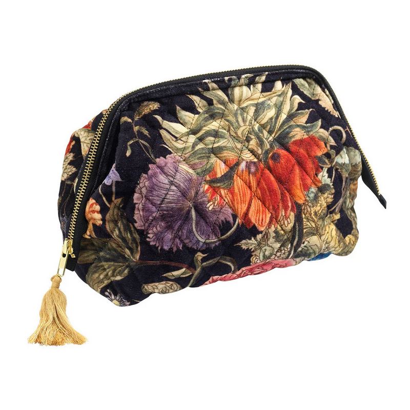 One Hundred Stars Velvet Pouch Primula Black main