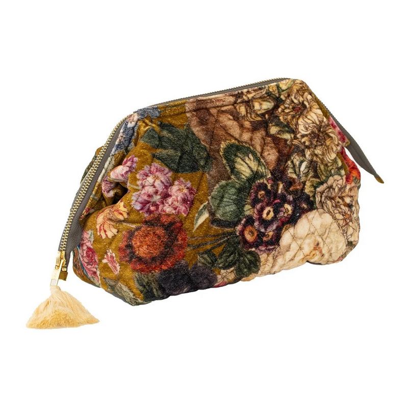 One Hundred Stars Velvet Pouch Primula Gold main