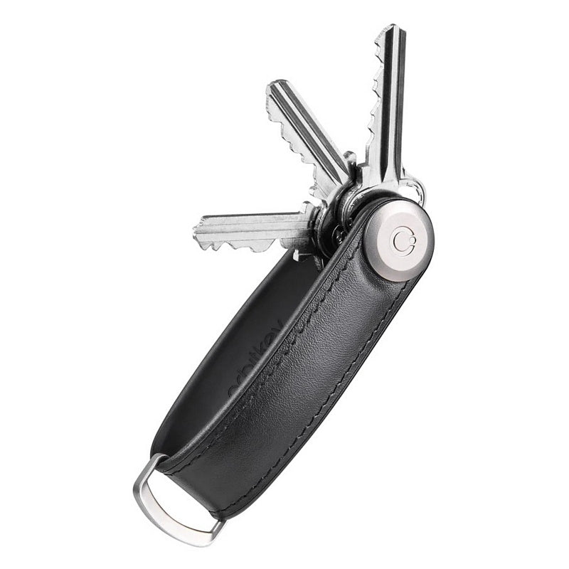 Orbitkey Key Organiser Hybrid Leather in Black with keys