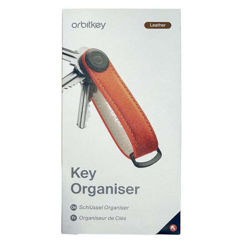 Orbitkey Key Organiser Leather Terracotta KLT2-TER-101 box