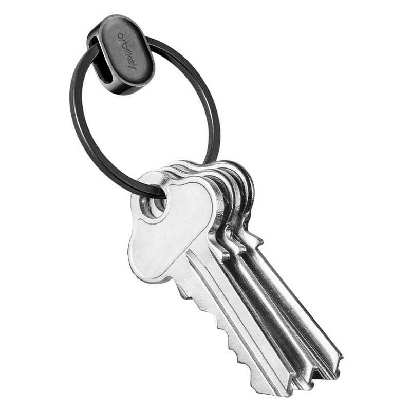 Orbitkey Quick Release Ring Black with keys closed