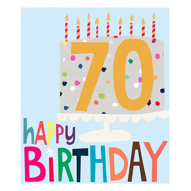 Paper Salad Publishing Age 70 Happy Birthday HD2037 front