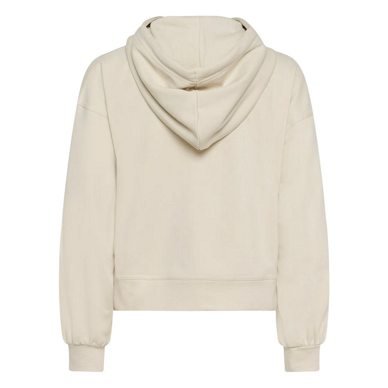 Part Two Aliana Organic Cotton Zipped Hoodie Wind Chime Cream rear