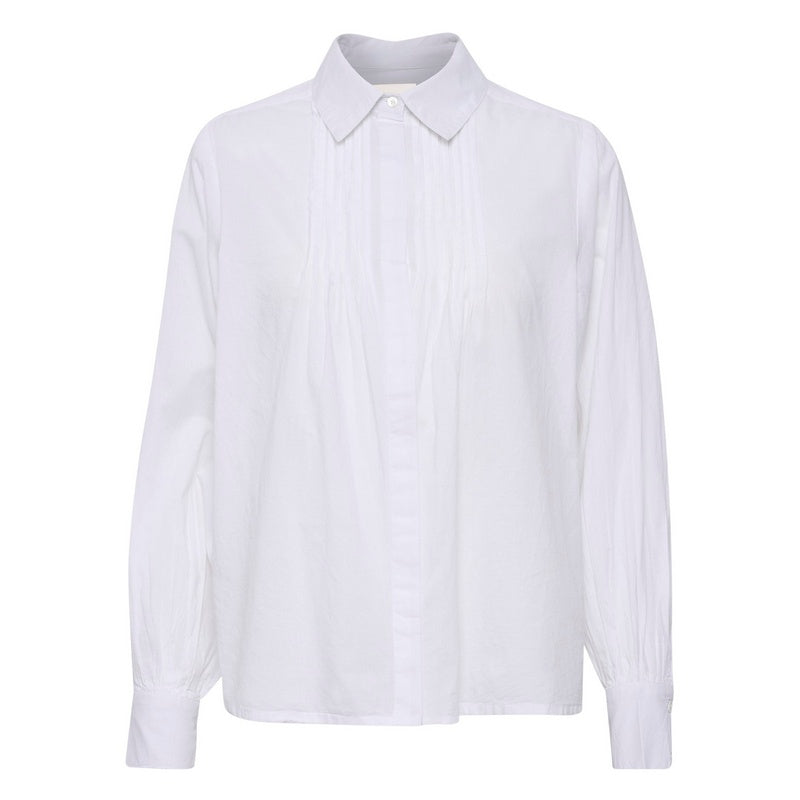 Part Two Clothing Carmela Cotton Shirt in Bright White 30307958-110601 product shot front