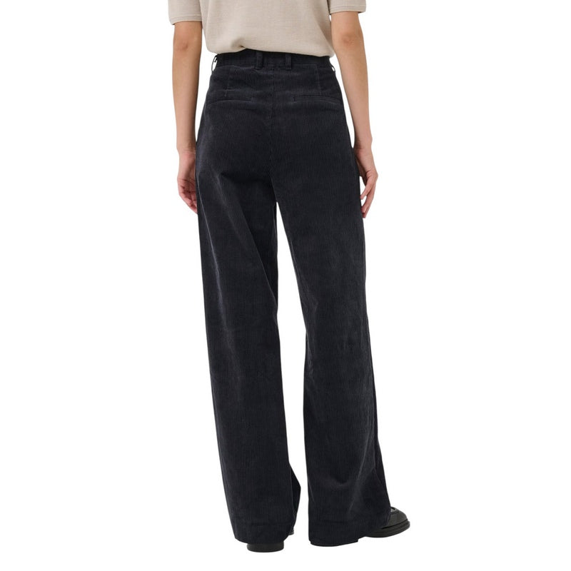 Part Two Clothing Clarissi Cord Trousers Dark Navy on model rear