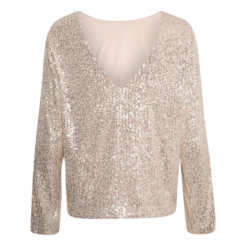 Part Two Clothing Darleena Blouse Silver Sequins 30308363-145002 back