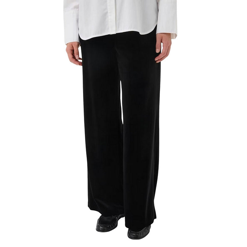Part Two Clothing Dhanyo Velvet Trousers Black on model front