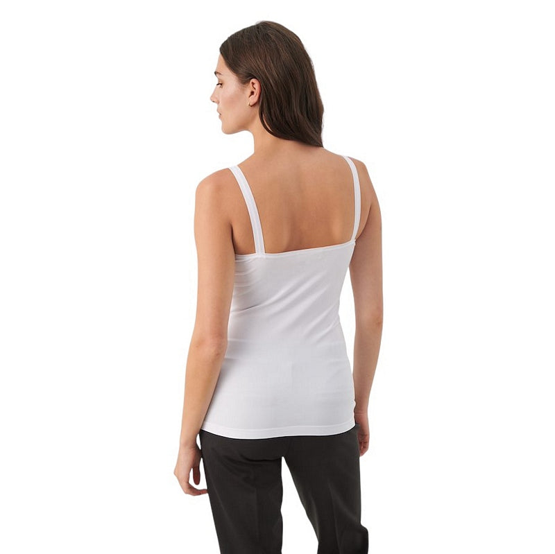 Part Two Clothing Hydda Vest Top in Bright White 30307365-110601 on model rear