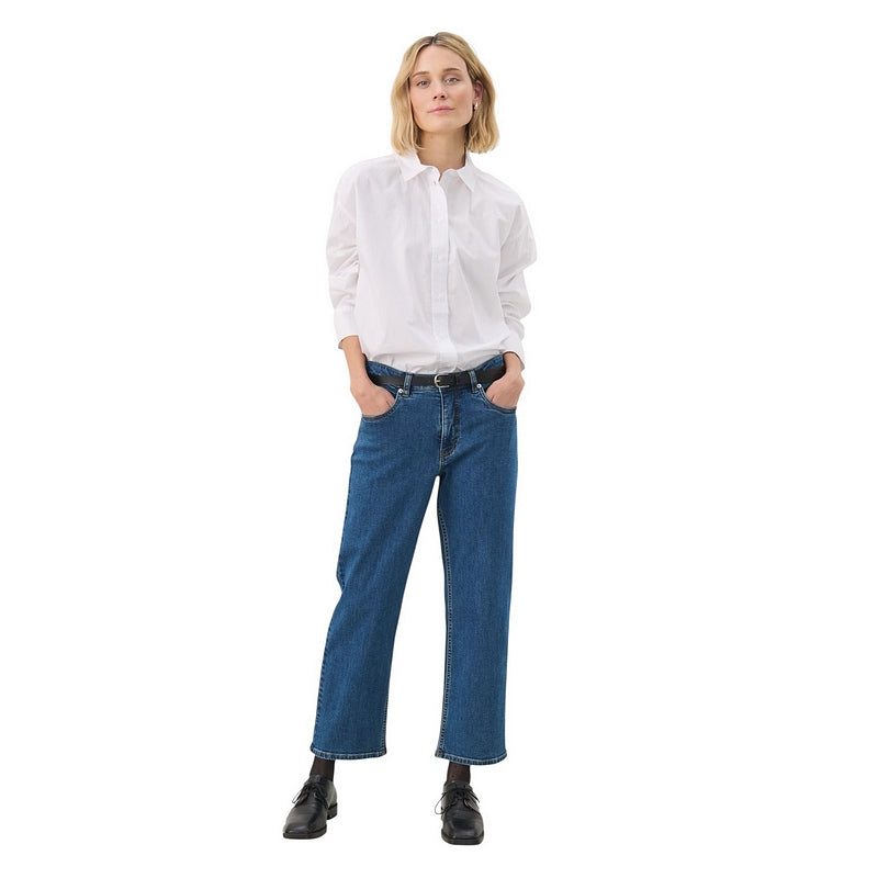 Part Two Clothing Judyas Jeans Medium Dark Blue Denim 30309882-300157 on model main