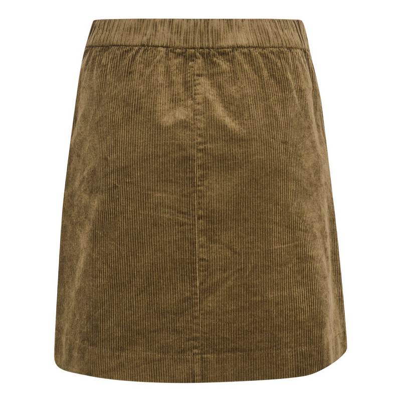 Part Two Clothing Lings Cord Skirt in Capers 30307449-180820 back