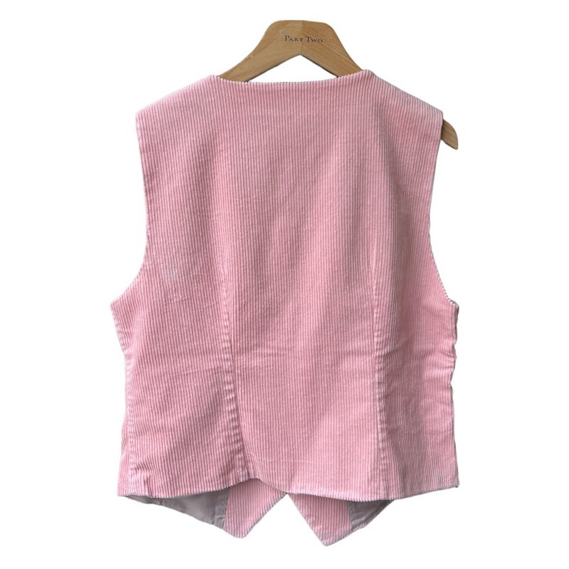 Part Two Clothing Linka Waistcoat Silver Pink 30308909-141508 rear