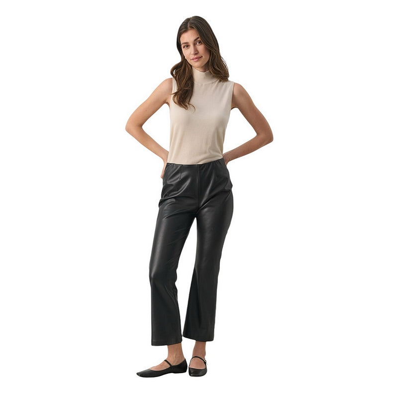 Part Two Clothing Lorenza Leather-look Trousers Black 30308899-194008 on model 2