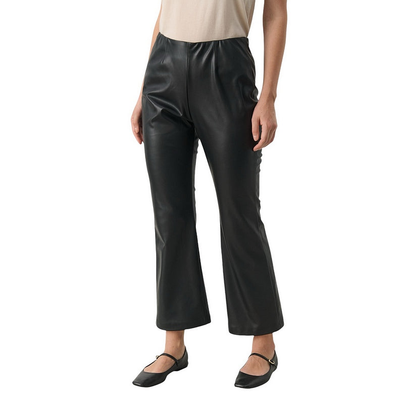 Part Two Clothing Lorenza Leather-look Trousers Black 30308899-194008 on model front