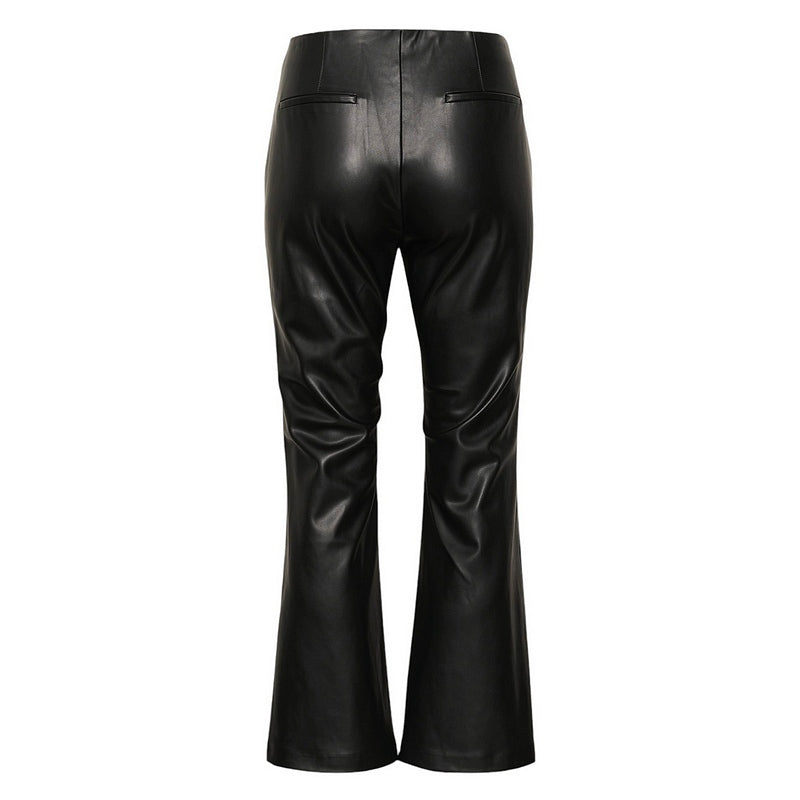 Part Two Clothing Lorenza Leather-look Trousers Black 30308899-194008 rear